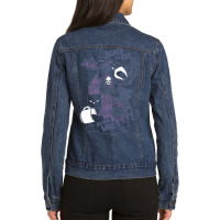 Black Coffee Black Soul Ladies Denim Jacket | Artistshot