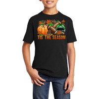 Tis' The Season Football Green Helmet Basic Youth T-shirt | Artistshot