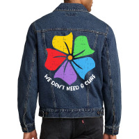 Autism Awareness T  Shirt We Don't Need A Cure Funny Autism Awareness Men Denim Jacket | Artistshot