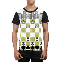 City Forest Chess Vintage Game Graphic T-shirt | Artistshot