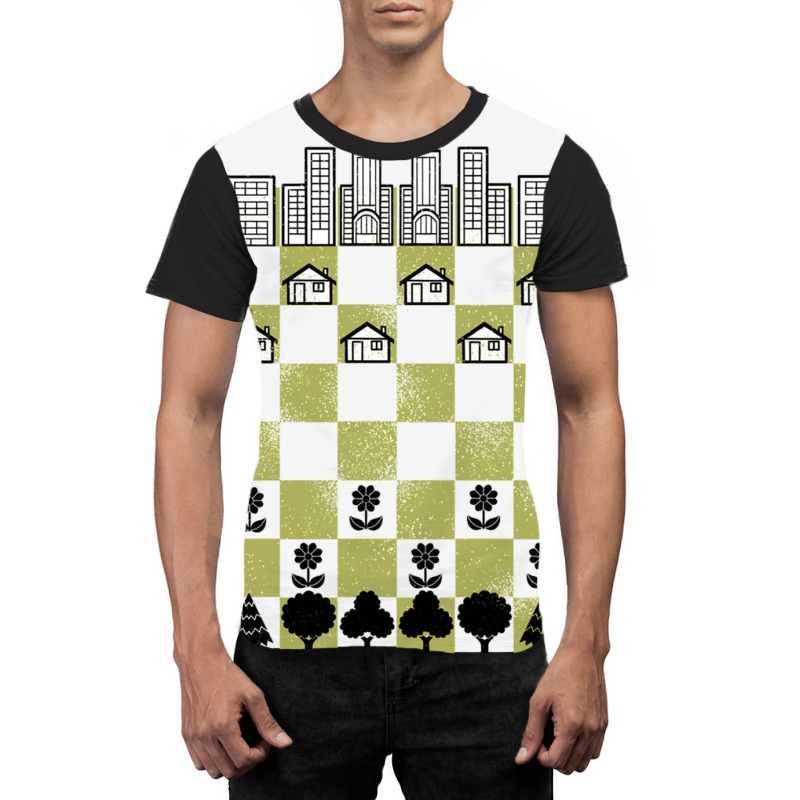 City Forest Chess Vintage Game Graphic T-shirt | Artistshot