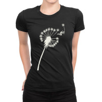 Dandelion Astronaut Flying Away Make A Wish Ladies Fitted T-shirt | Artistshot