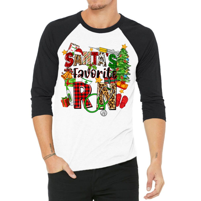 Santa's Favorite Rn 3/4 Sleeve Shirt | Artistshot