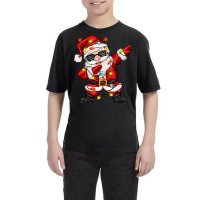 Dabbing Santa With Christmas Lights Youth Tee | Artistshot