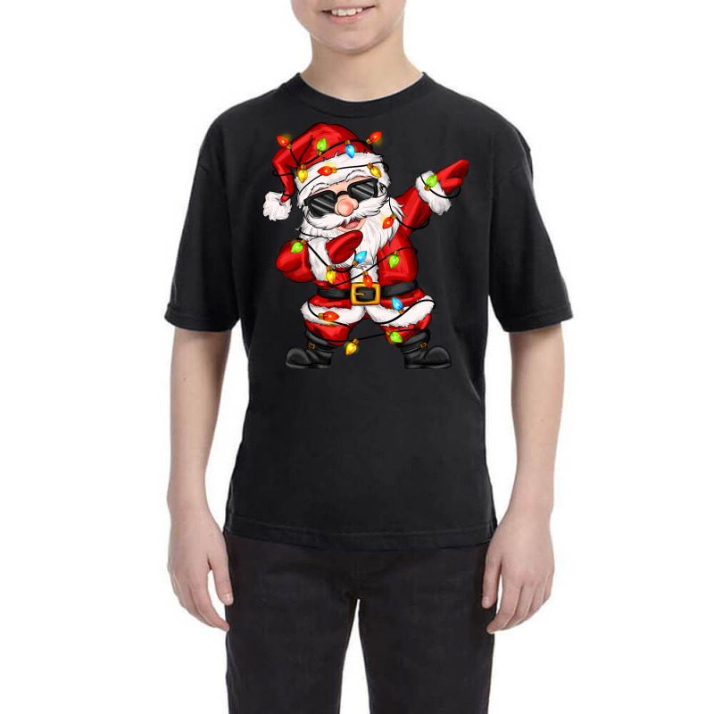 Dabbing Santa With Christmas Lights Youth Tee by Zillion Design Studio | Artistshot