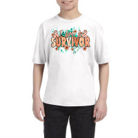 I Am A Survivor Peach Ribbon Youth Tee | Artistshot