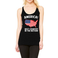 America Best Country In The Nation Racerback Tank | Artistshot