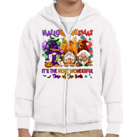 Hallothanksmas It's The Most Wonderful Time Of The Youth Zipper Hoodie | Artistshot