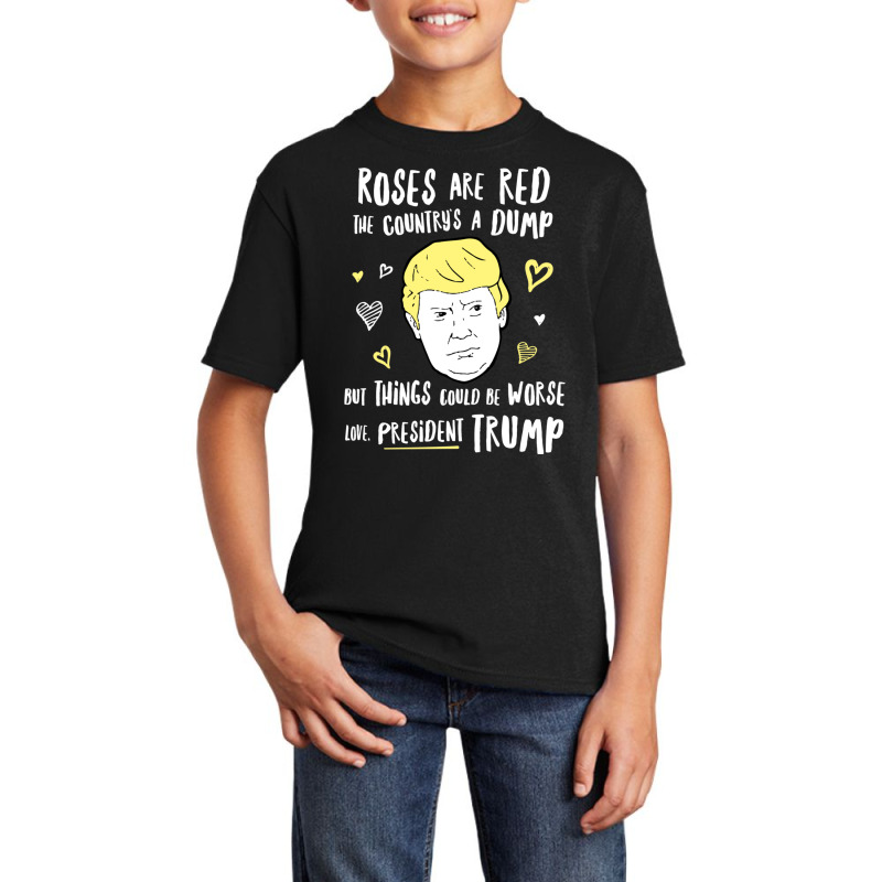 Donald Trump Valentines Day Card Basic Youth T-shirt | Artistshot