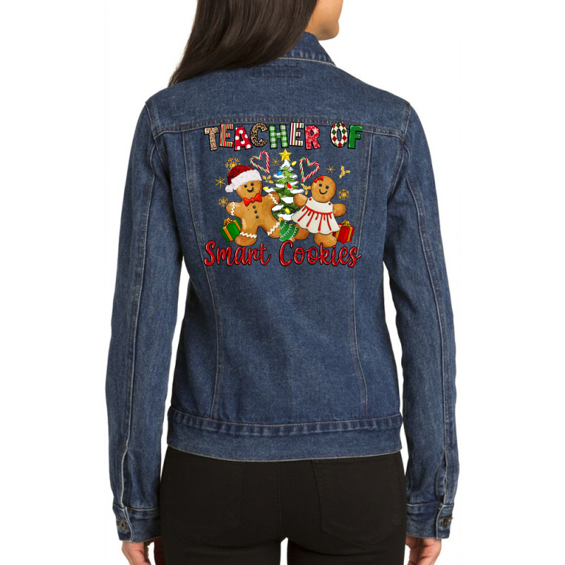 Teacher Of Smart Cookies Ladies Denim Jacket by texasbilliewilder | Artistshot