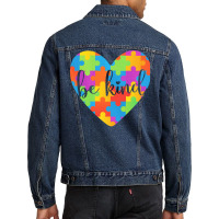 Autism Day T  Shirt Autism Awareness Amazing Cute Funny Colorful Motiv Men Denim Jacket | Artistshot