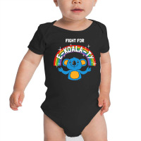 Fight For E Koala Ty Baby Bodysuit | Artistshot