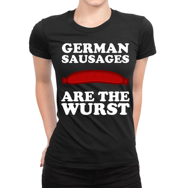 German Sausages Are The Wurst Ladies Fitted T-Shirt by TomArt | Artistshot