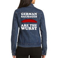 German Sausages Are The Wurst Ladies Denim Jacket | Artistshot