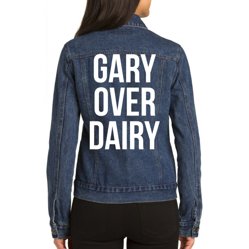 Gary Over Dairy Ladies Denim Jacket by TomArt | Artistshot