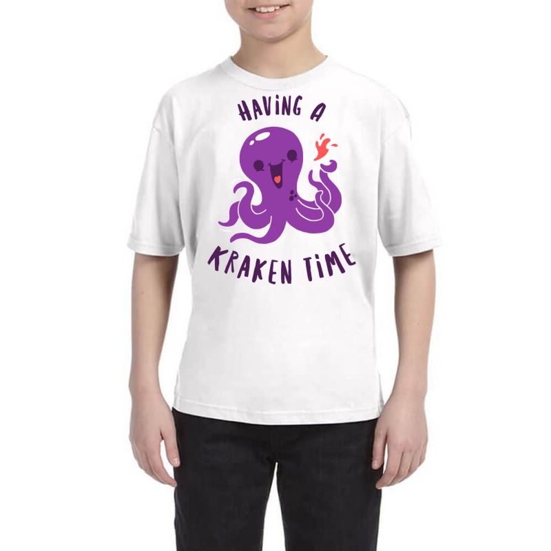 Having A Kraken Time Youth Tee by TomArt | Artistshot