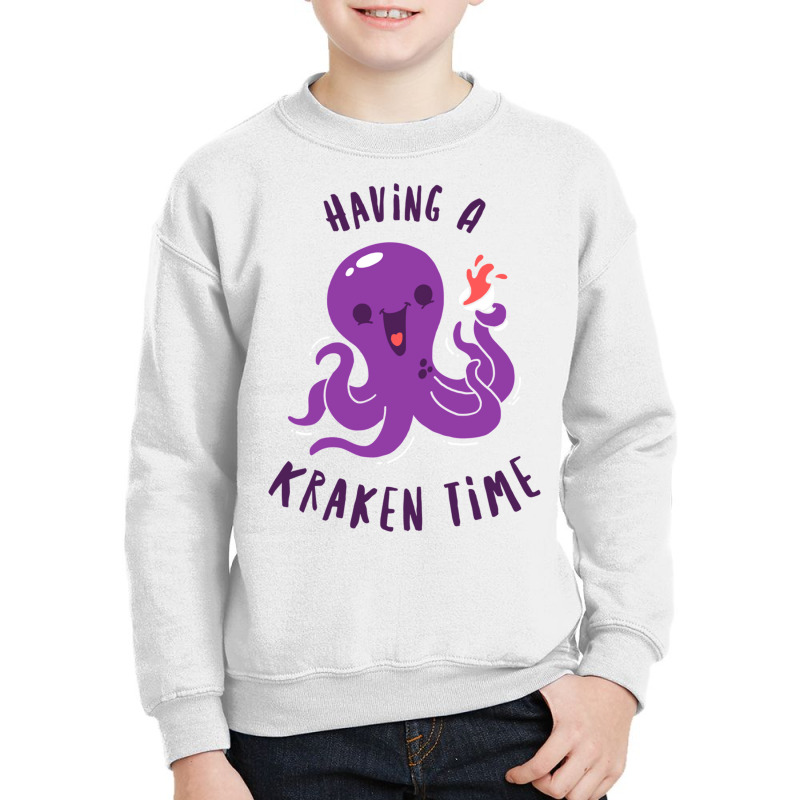 Having A Kraken Time Youth Sweatshirt by TomArt | Artistshot