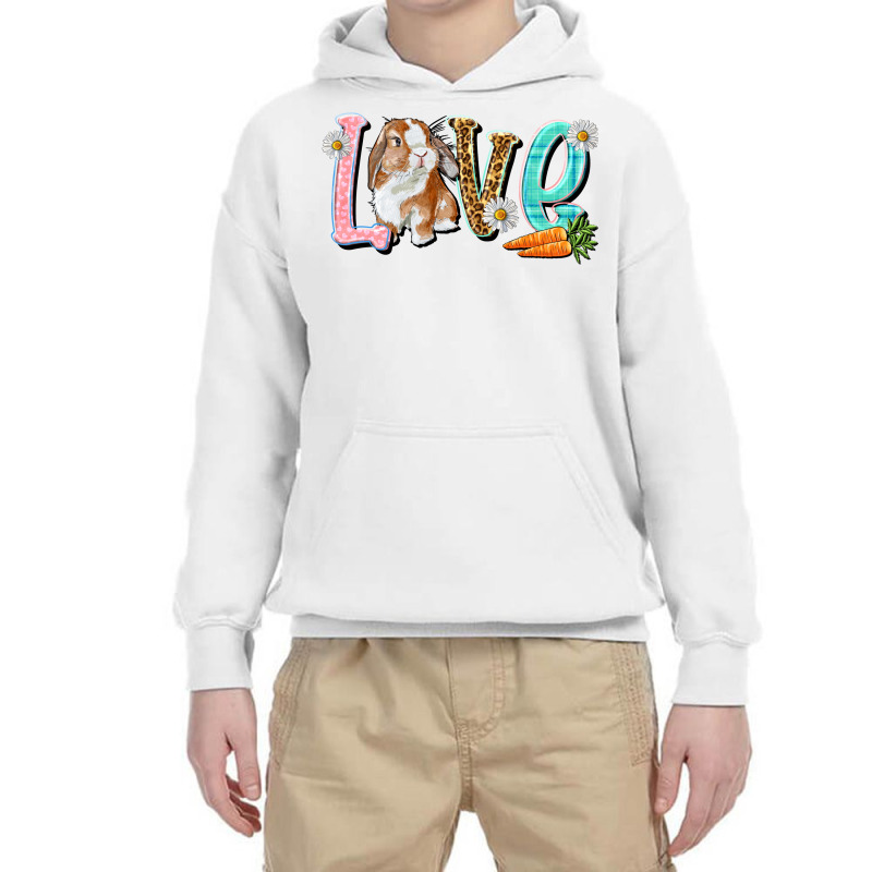 Love Easter Rabbit Youth Hoodie | Artistshot