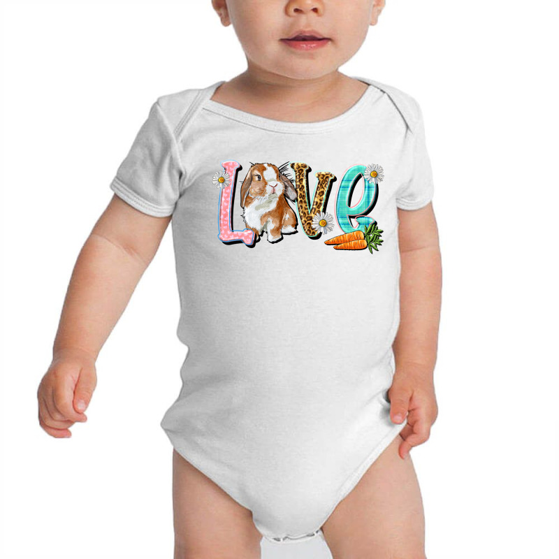 Love Easter Rabbit Baby Bodysuit | Artistshot