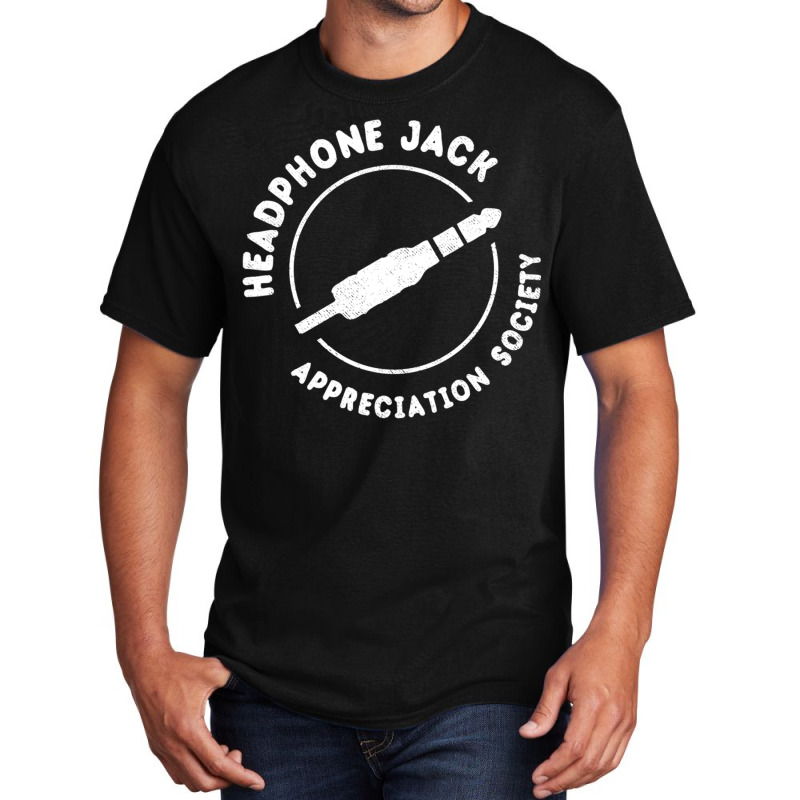 Headphone Jack Appreciation Society Basic T-shirt by TomArt | Artistshot