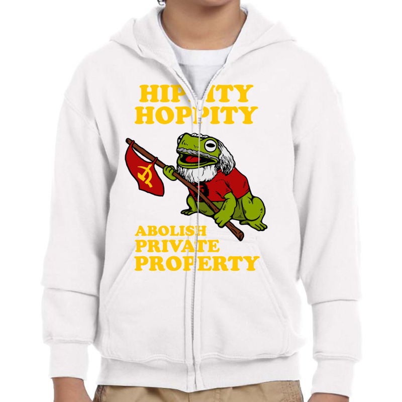 Hippity Hoppity Abolish Private Property Youth Zipper Hoodie by TomArt | Artistshot