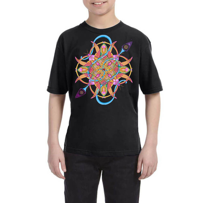 Mandala T  Shirt Tailed Mandala T  Shirt Youth Tee | Artistshot