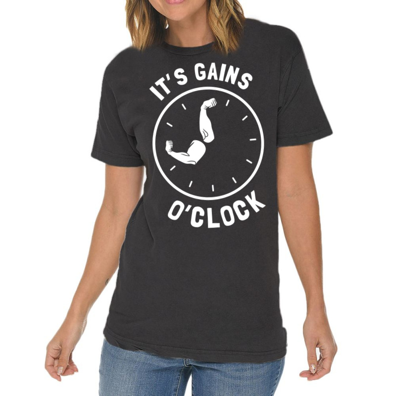 It S Gains O Clock Vintage T-Shirt by TomArt | Artistshot