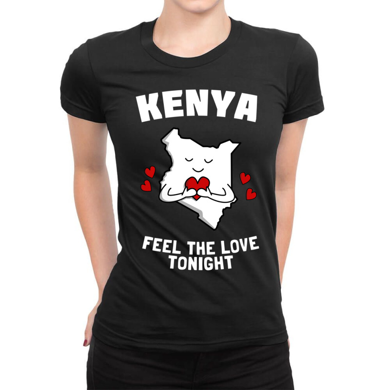 Kenya Feel The Love Tonight Ladies Fitted T-Shirt by TomArt | Artistshot