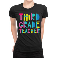 3rd Grade Teacher Gift Idea Cute Back To School Ladies Fitted T-shirt | Artistshot