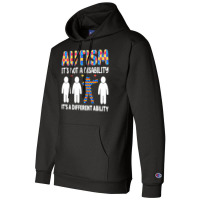 Autism Gift T  Shirt Autism It's Not A Disability It's A Different Abi Champion Hoodie | Artistshot