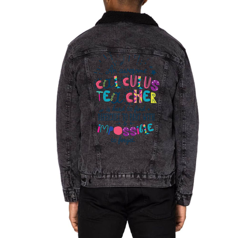 An Awesome Calculus Teacher Gift Idea   Impossible Unisex Sherpa-lined Denim Jacket | Artistshot