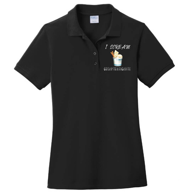 I Scream For Ice Cream Creamtraficante Funny Summe Ladies Polo Shirt by binly | Artistshot