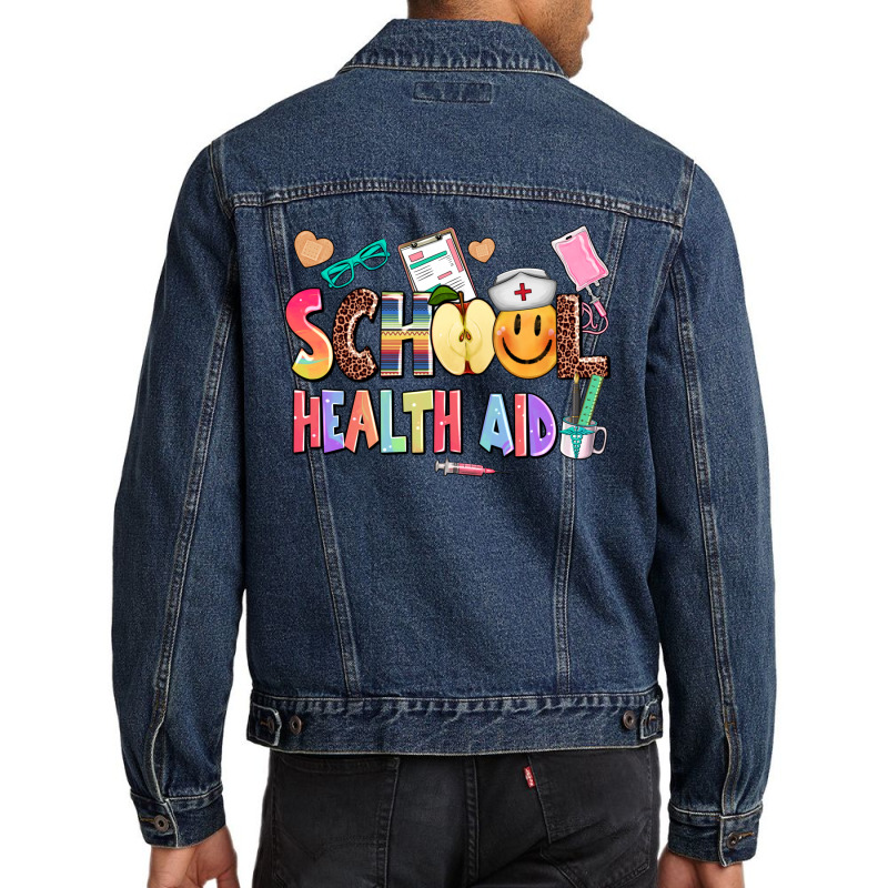 School Healt Aid Men Denim Jacket by AdoDesignShop | Artistshot