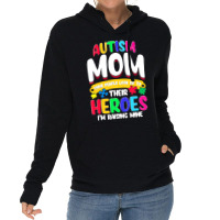 Autism Moms T  Shirt Autism Mom Shirt Some People Look Up To Their Her Lightweight Hoodie | Artistshot