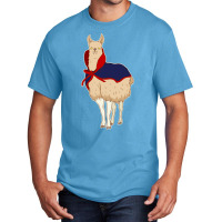 Cute Vampire Llama Halloween Funny Vampire Llama Basic T-shirt | Artistshot