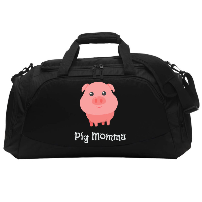 Cute Pig Momma Girl Pet Piglet Owner Mommy Mama Active Duffel | Artistshot