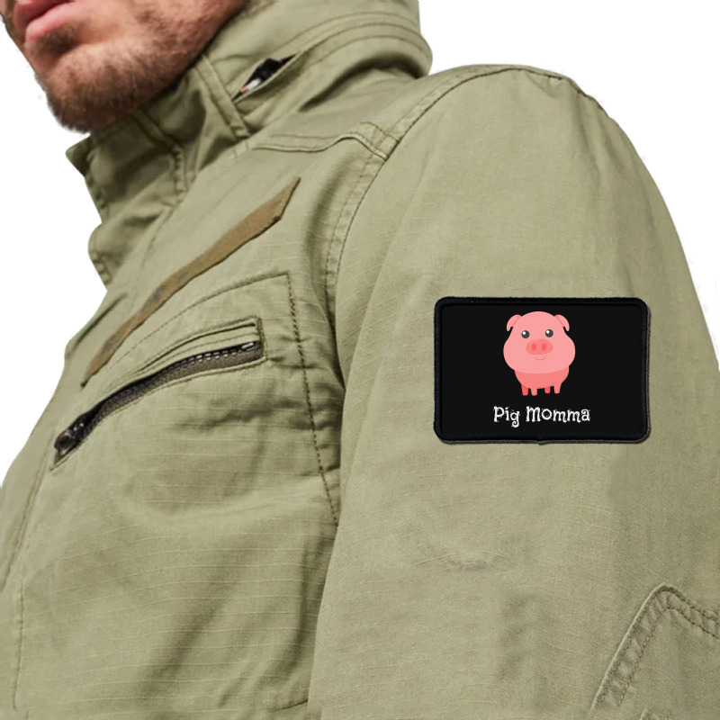 Cute Pig Momma Girl Pet Piglet Owner Mommy Mama Rectangle Patch | Artistshot