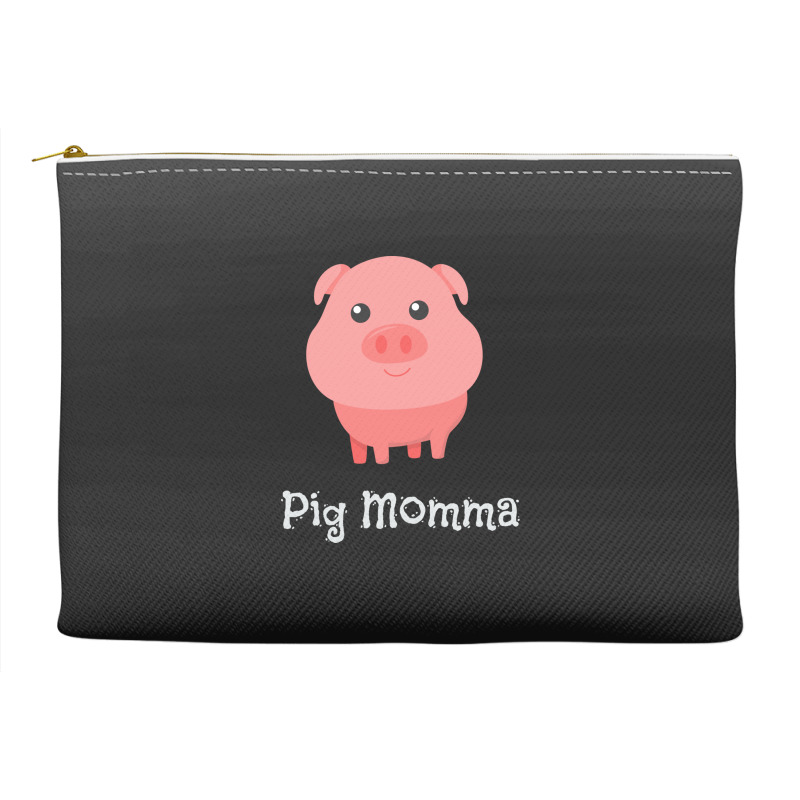 Cute Pig Momma Girl Pet Piglet Owner Mommy Mama Accessory Pouches | Artistshot