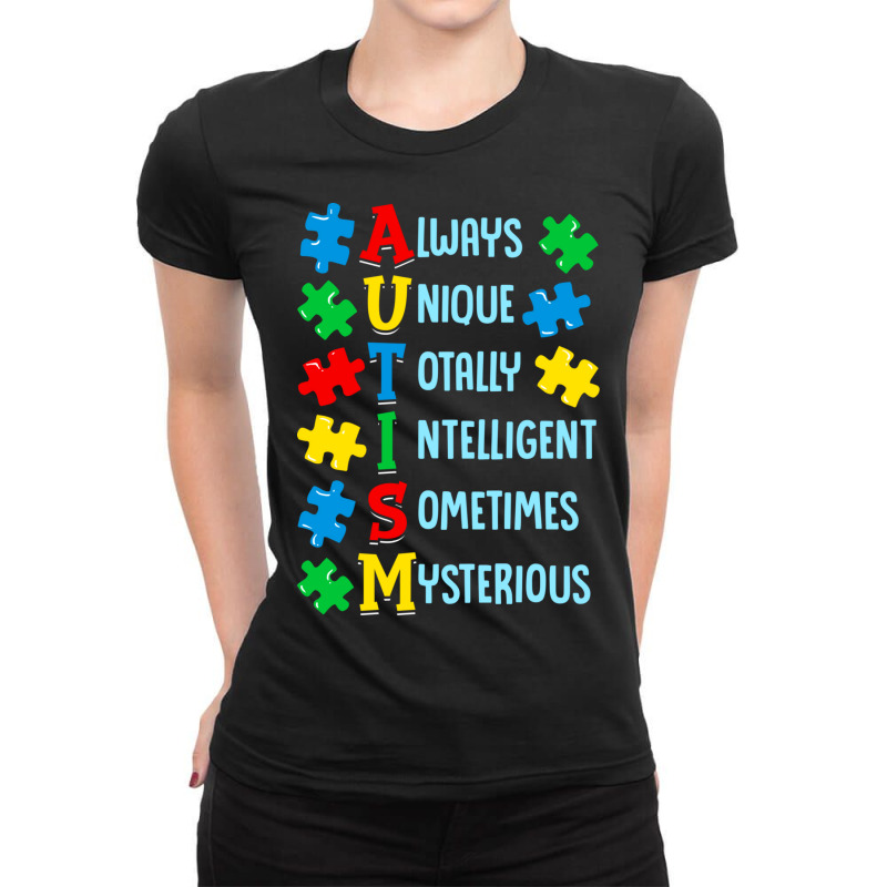 Cute Always Unique Totally Intelligent Mysterious Ladies Fitted T-Shirt by the perfect present | Artistshot