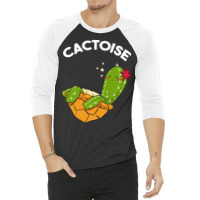 Cute   Funny Cactoise Cactus Tortoise Combined 3/4 Sleeve Shirt | Artistshot