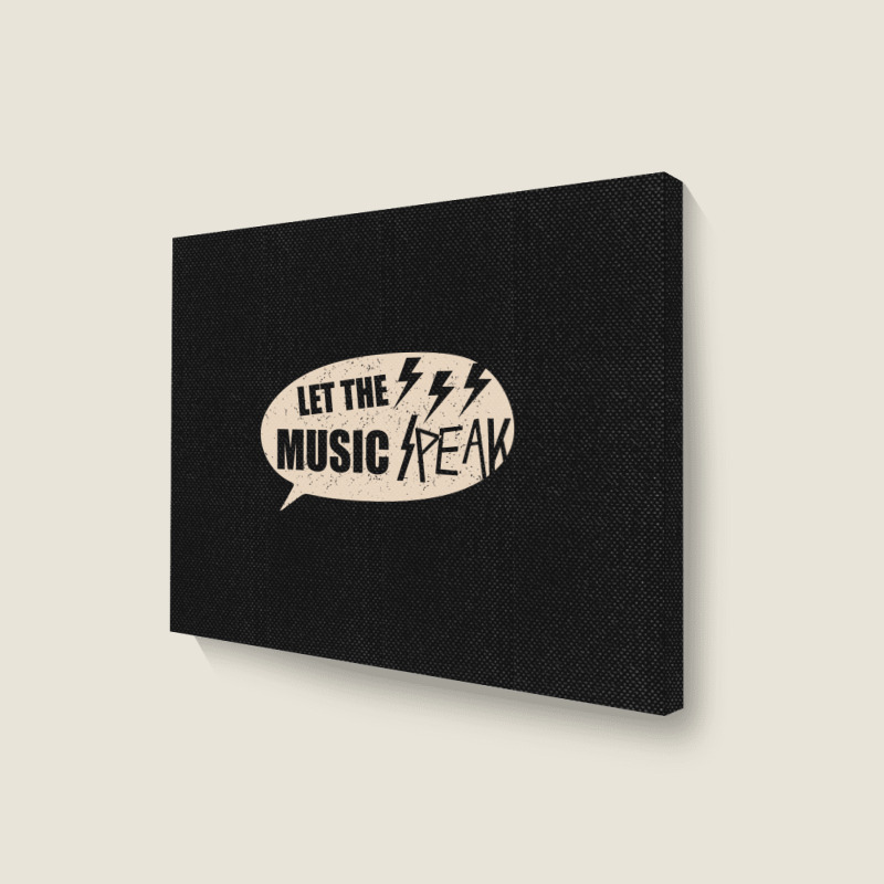 Let The Music Speak Landscape Canvas Print | Artistshot