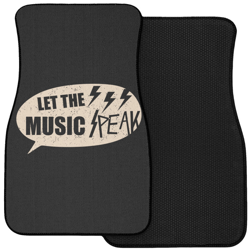 Let The Music Speak Front Car Mat | Artistshot