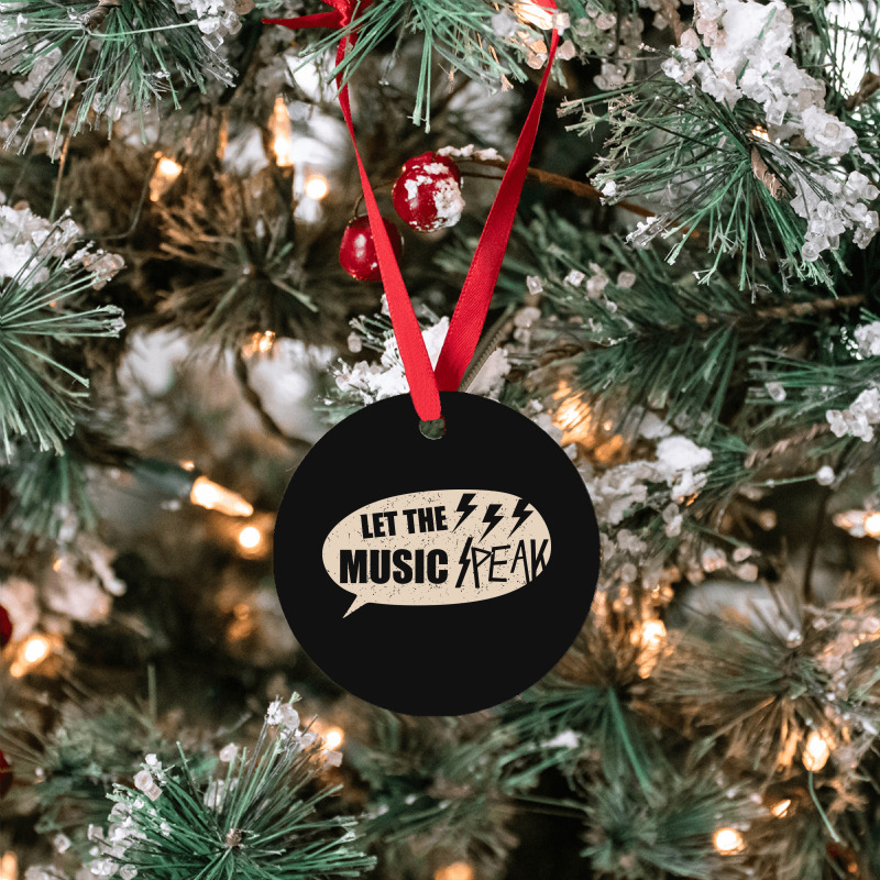 Let The Music Speak Ornament | Artistshot