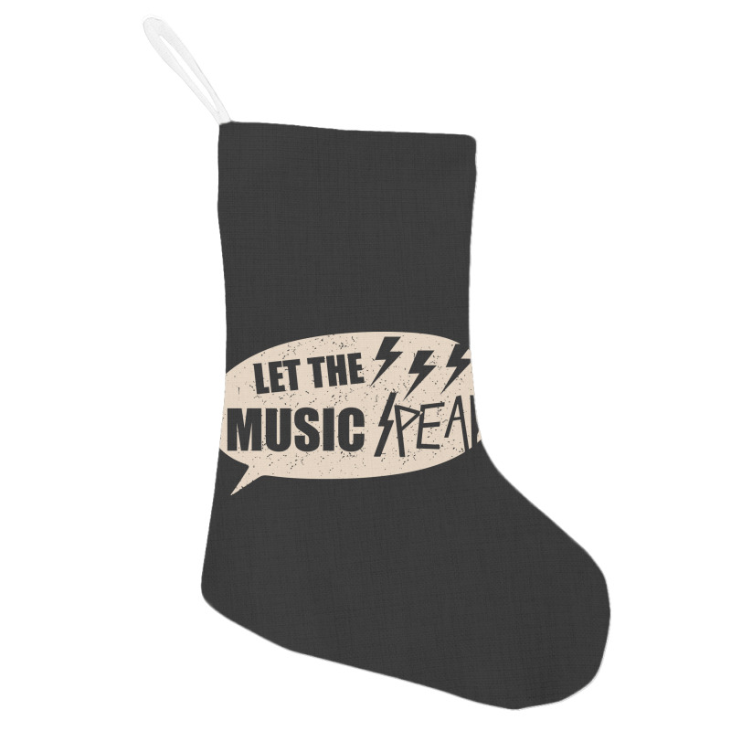 Let The Music Speak Holiday Stocking | Artistshot