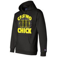 Awesome Casino Chick 7 7 7 Gambling Girl Champion Hoodie | Artistshot