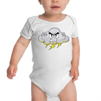 Angry Cloud With Lightning Thunderstorm Weather (2 Baby Bodysuit | Artistshot