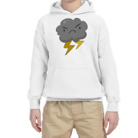 Angry Cloud With Lightning Thunderstorm Weather Youth Hoodie | Artistshot