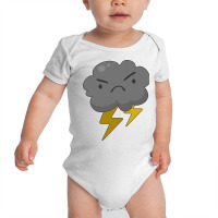 Angry Cloud With Lightning Thunderstorm Weather Baby Bodysuit | Artistshot