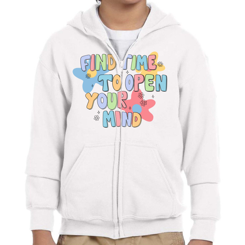 Find Time To Open Your Mind Sublimation Youth Zipper Hoodie | Artistshot