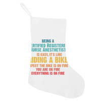 Being A Certified Registered Nurse Anesthetist Holiday Stocking | Artistshot